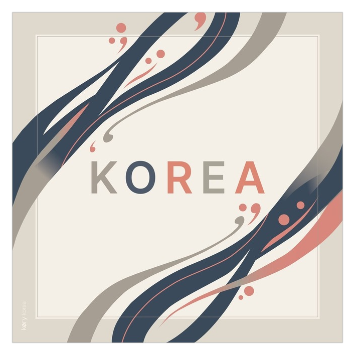 Korea Handkerchief print