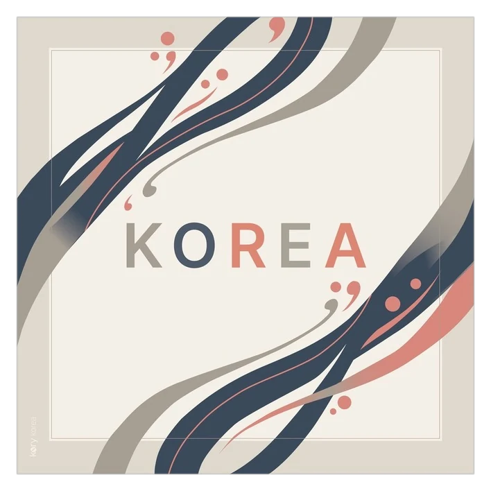 Korea Scarf print