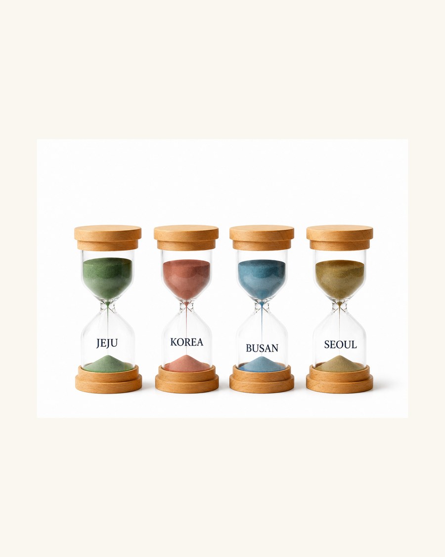 kory sand timers — 4 cities
