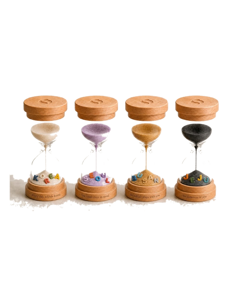 kory sand timers — 4 cities