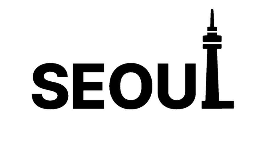 SEOUL 로고 — L 자리에 Nソウルタワー